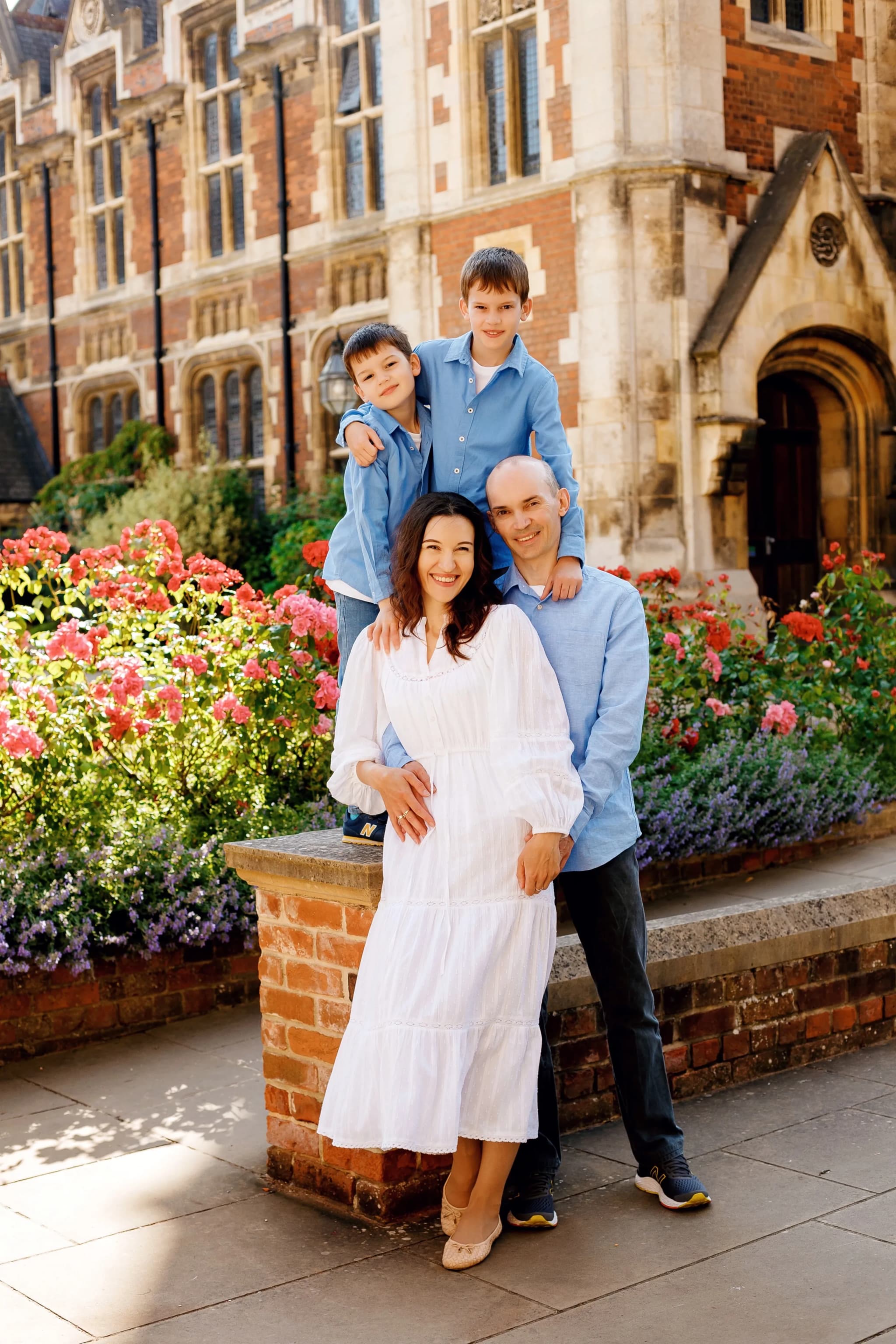 Outdoor family photography England natural light