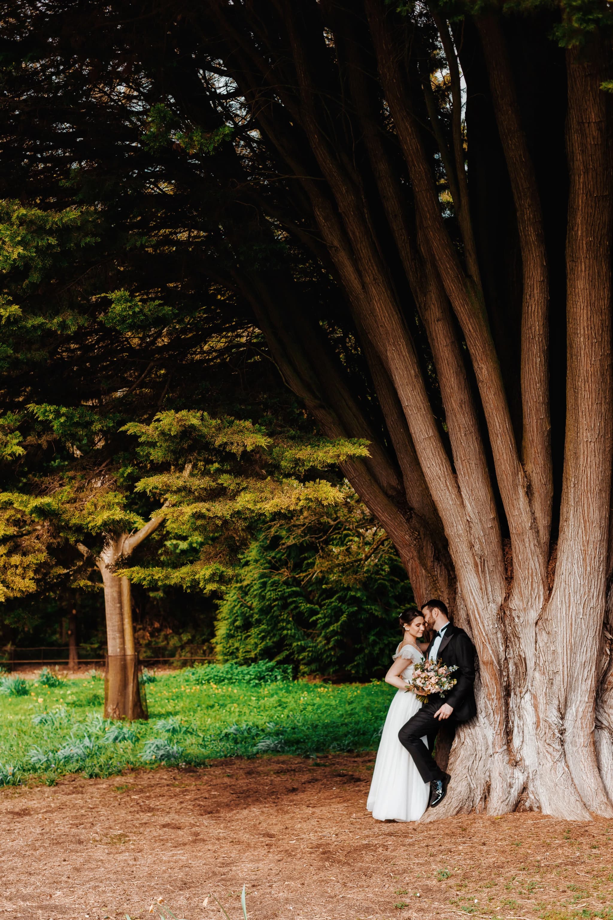 Elopement photography UK couple in nature