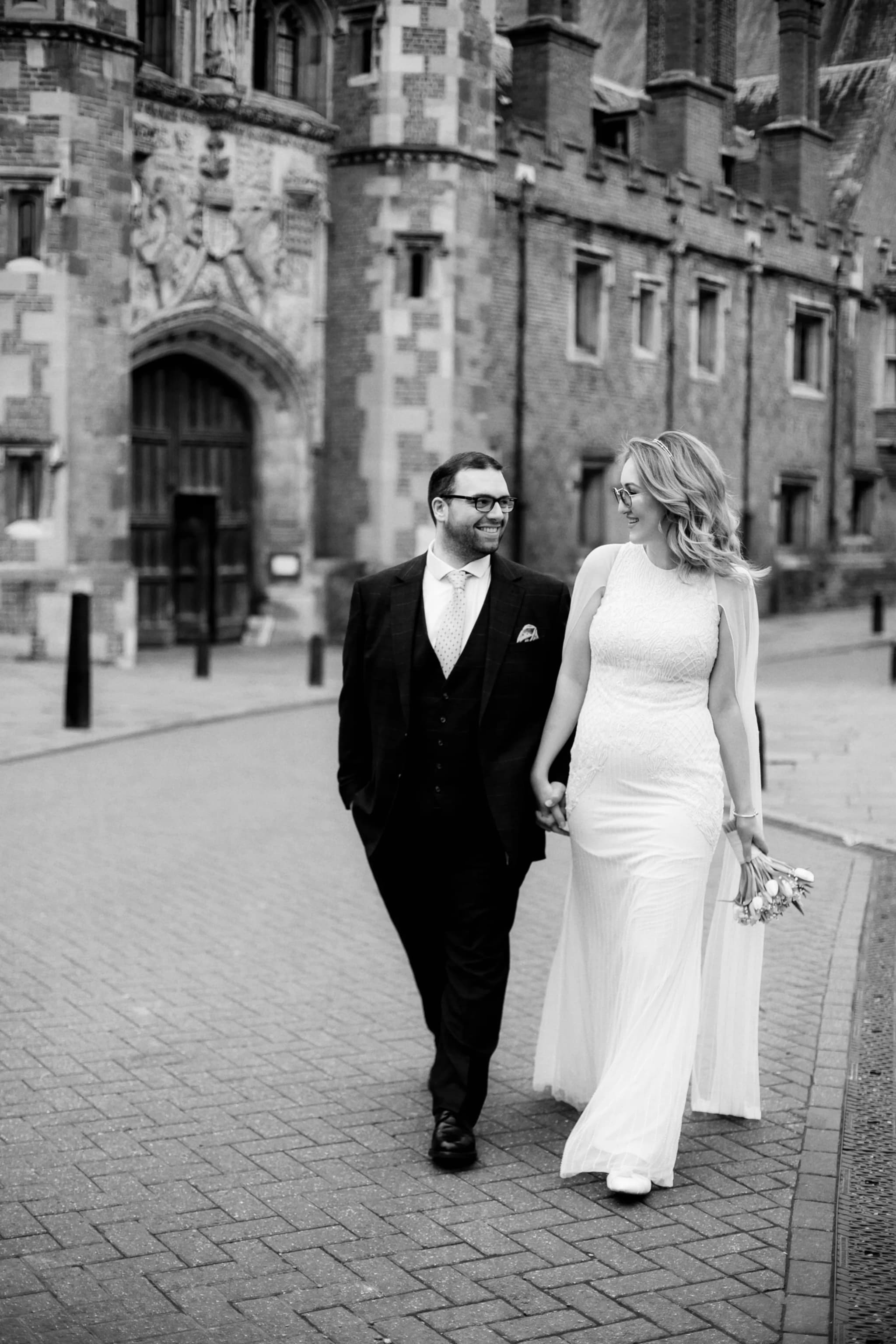 Black and white wedding photography England